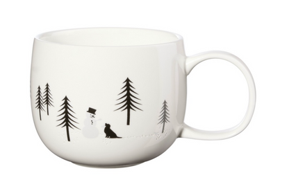 Mug en Porcelaine Blanche Thème Hiver - Asa