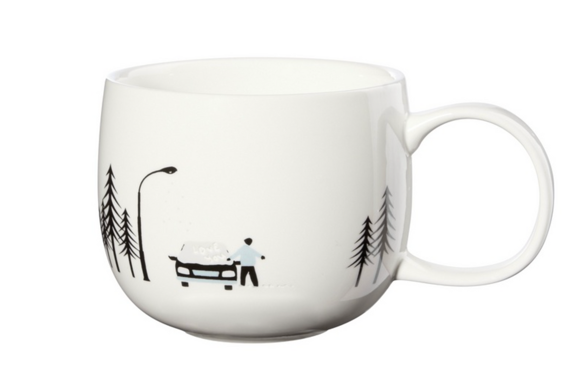 Mug en Porcelaine Blanche Thème Hiver - Asa