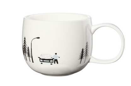 Mug en Porcelaine Blanche Thème Hiver - Asa
