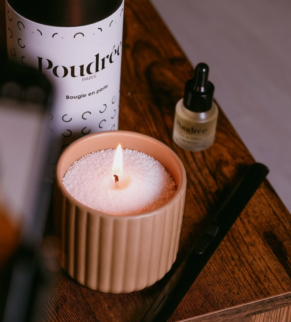 Bougie en Perles Parfumable (3 coloris) - Poudré Paris