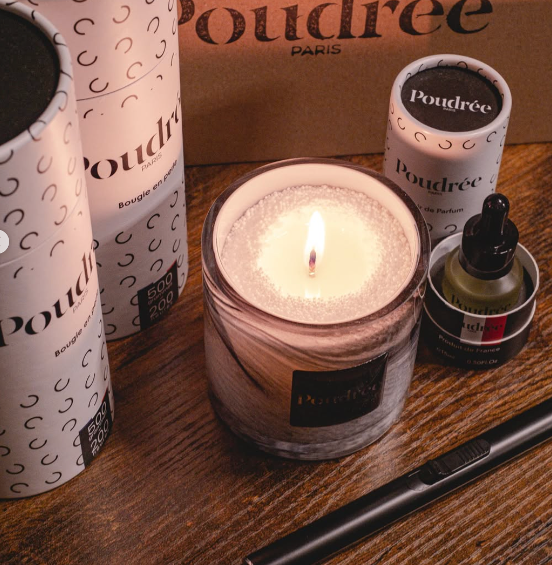 Bougie en Perles Parfumable (3 coloris) - Poudré Paris