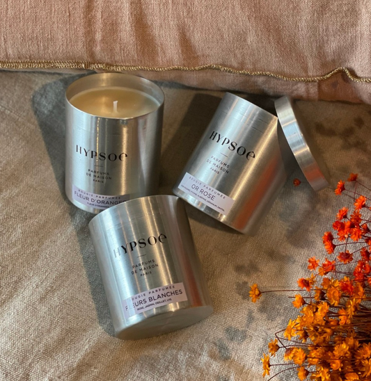 Bougie Parfumée Senteur Or Rose 200g - Hypsoé