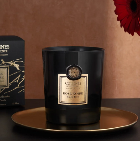Bougie Parfumée 360g Rose Noire - Collines de Provence