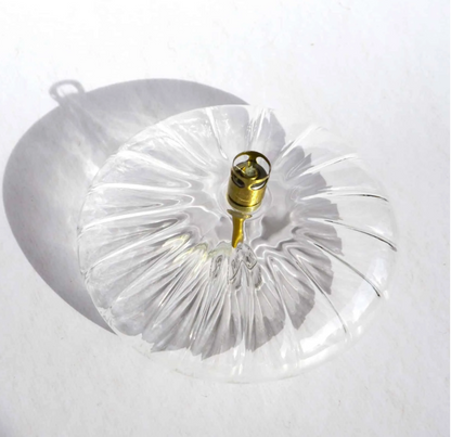 Lampe à Huile Disque Élégant en Verre - Peri Living