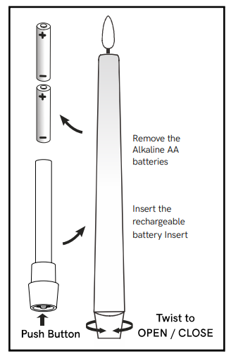 Bloc de Recharge pour Bougie Chandelle AA - Uyunï