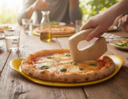 Le Formidable Plat à Pizza avec Couteau D.34 cm - Cookut