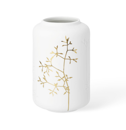 Vase en Porcelaine Feuillage Dorée 1L - Räder