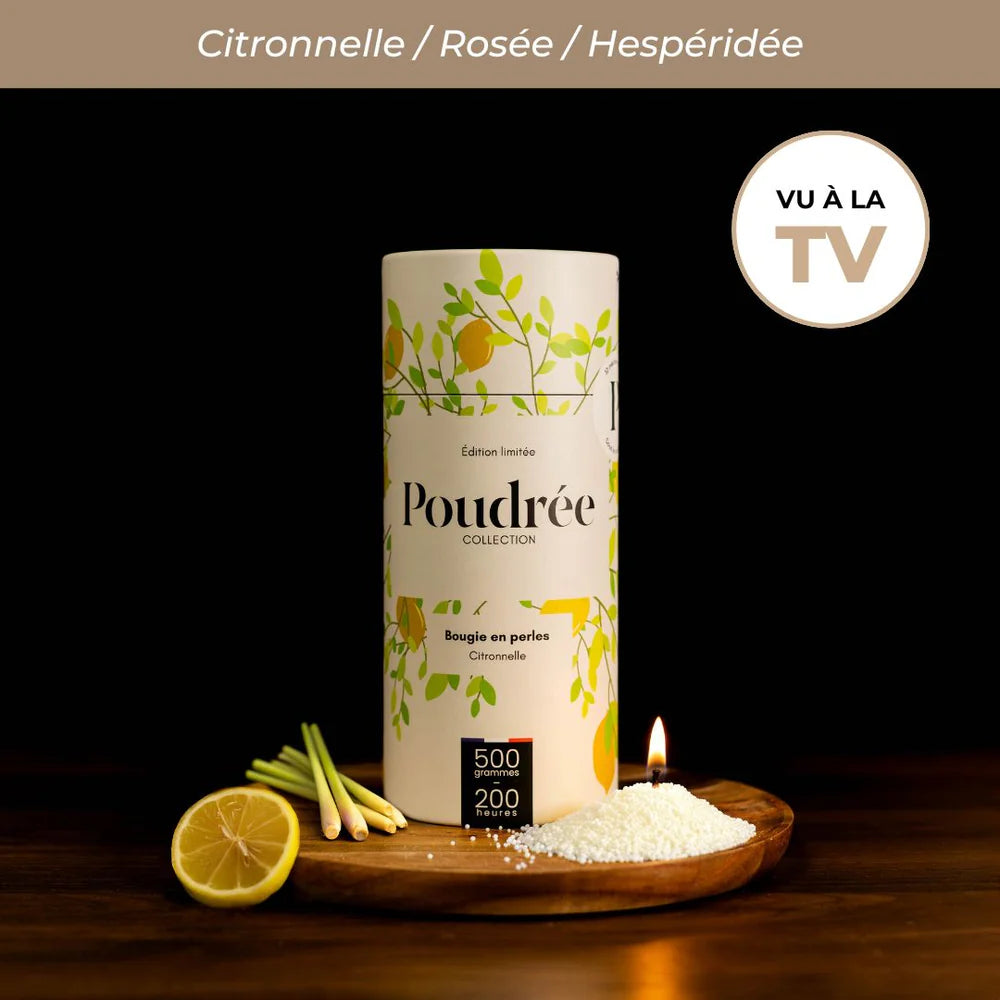Bougie Parfumée en Perles - Poudrée Paris