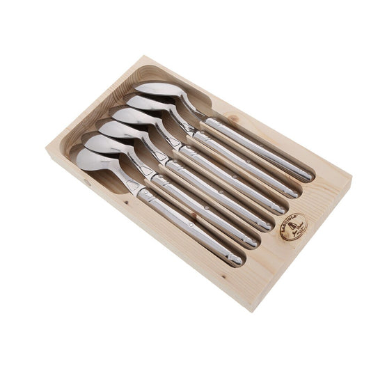 Set de 6 Cuillières à Soupe & Planche de Rangement - Laguiole