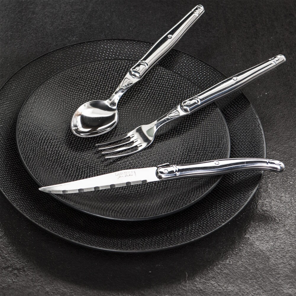 Set de 6 Cuillières à Soupe & Planche de Rangement - Laguiole
