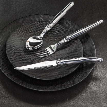 Set de 6 Cuillières à Soupe & Planche de Rangement - Laguiole