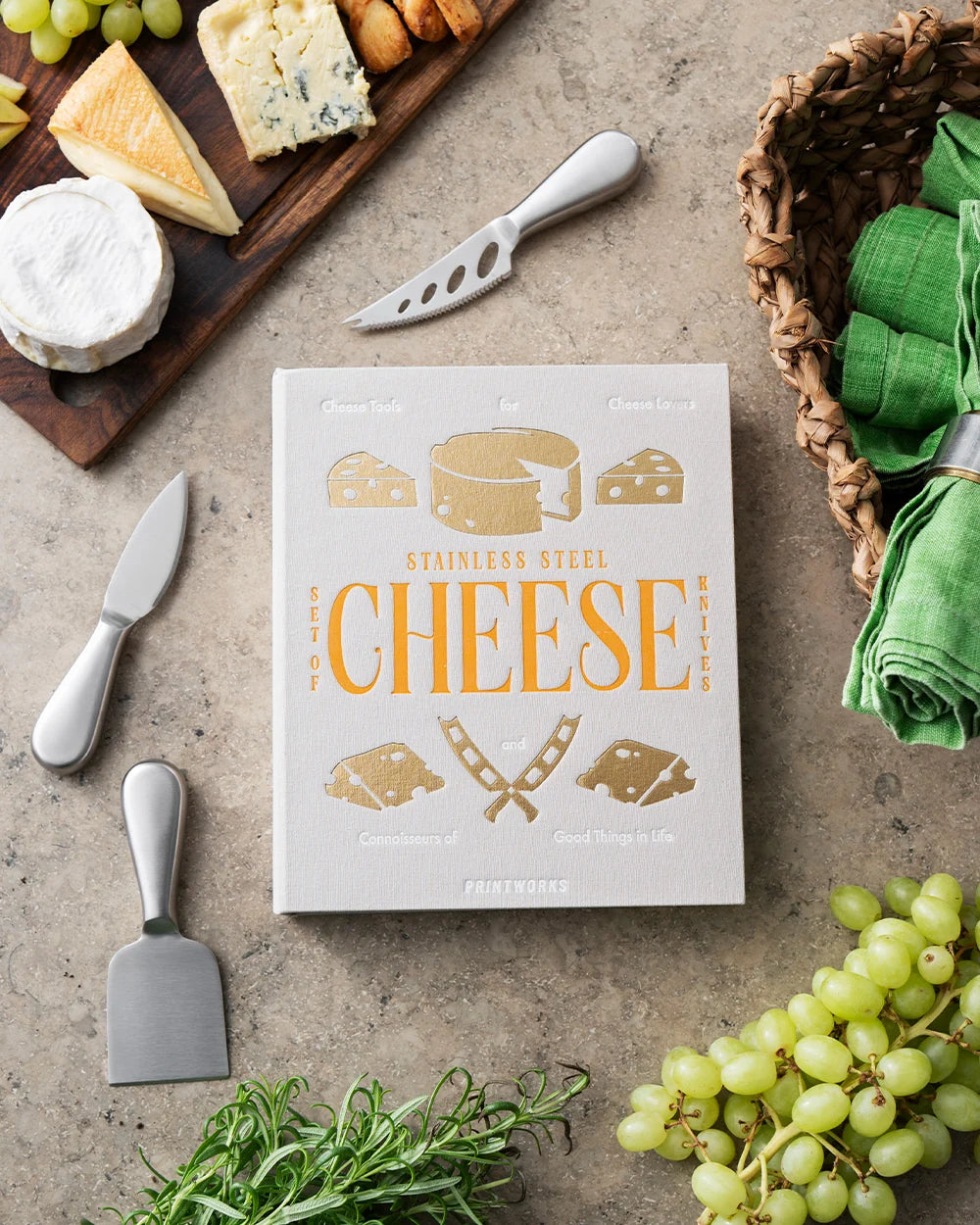 Coffret Kit Essentiel Découpe de Fromage - PrintWorks