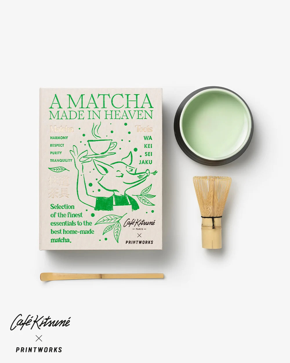 Coffret Kit Essentiel Préparation Matcha - Café Kitsuné x PrintWorks