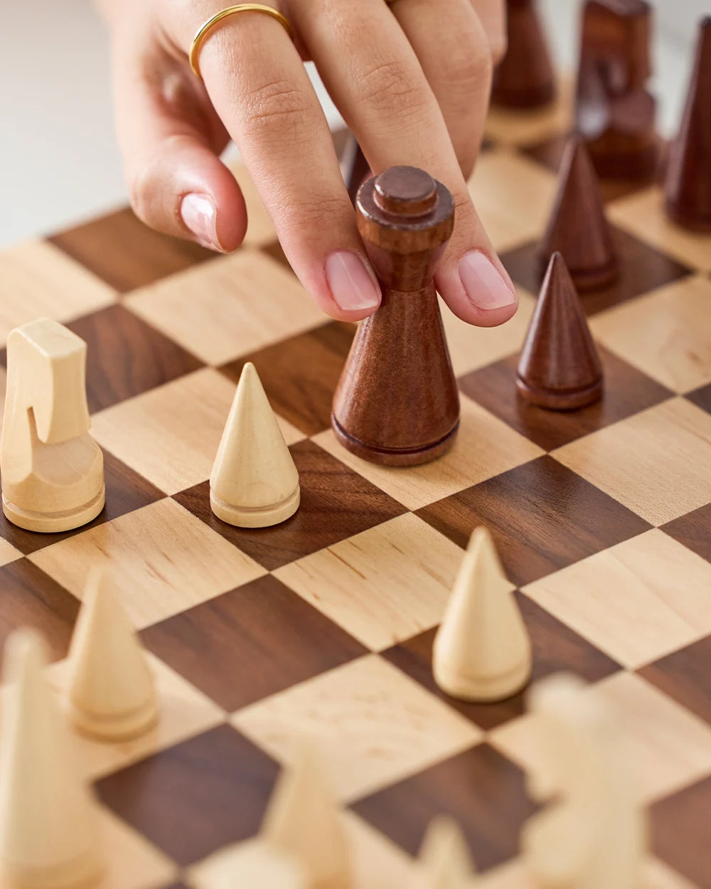 Coffret Plateau de Jeu d'Échecs en Bois - PrintWorks
