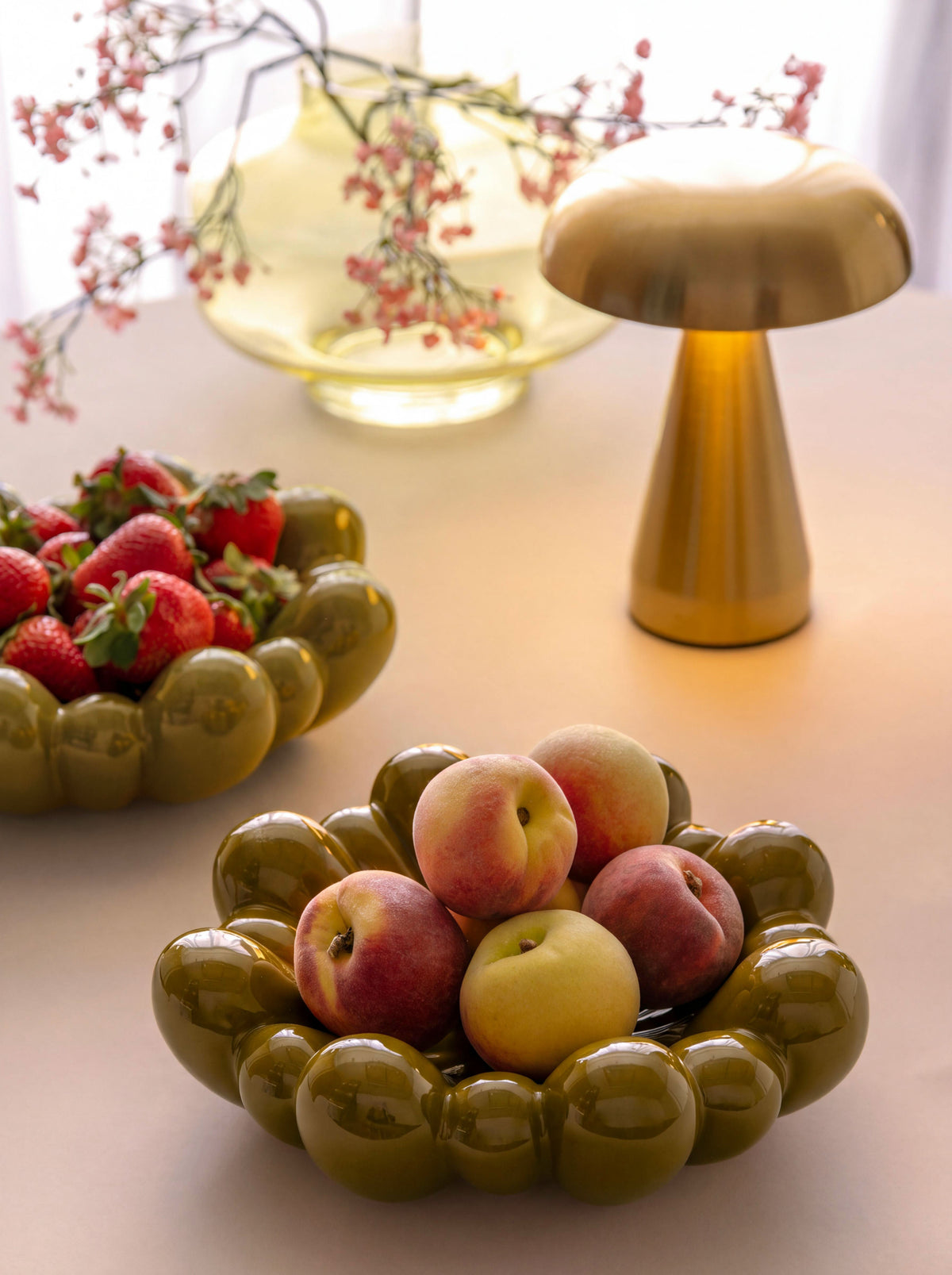 Coupelle de Fruit en Céramique Fleur - Present Time