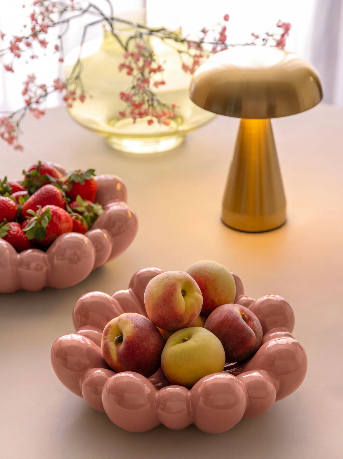 Coupelle de Fruit en Céramique Fleur - Present Time