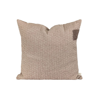 Coussin Vigogne Motifs Nid d'Abeille 50x50 cm - Bedandphilosophy
