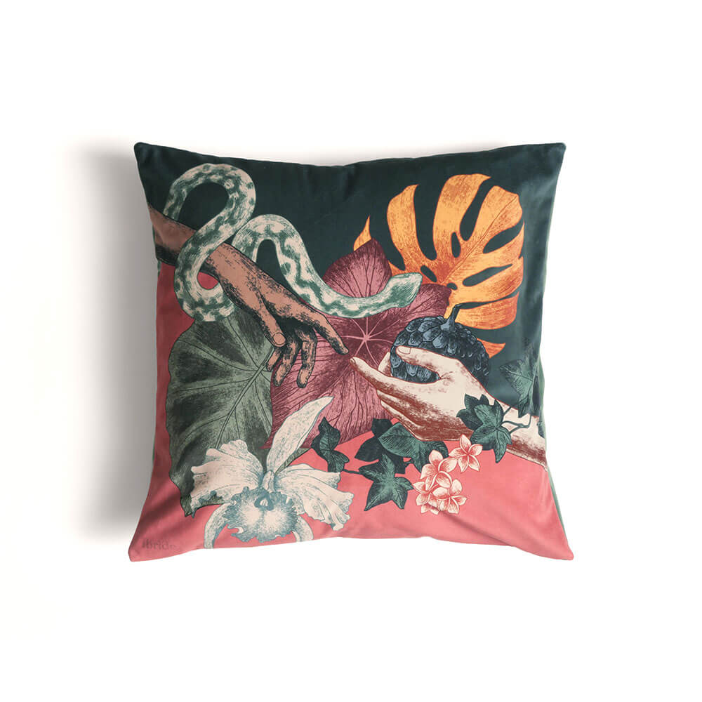 Coussin en Velours Boucan 50x50 - Ibride