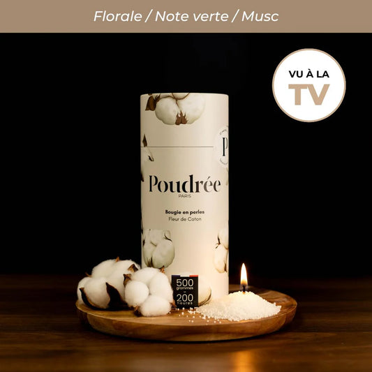 Bougie Parfumée en Perles - Poudrée Paris