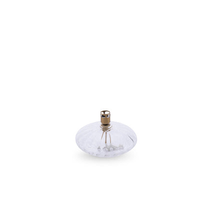Lampe à Huile Disque Élégant en Verre - Peri Living