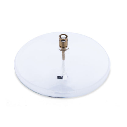 Lampe à Huile Disque en Verre Transparent ou Noir - Peri Living
