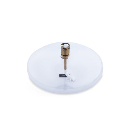 Lampe à Huile Disque en Verre Transparent ou Noir - Peri Living