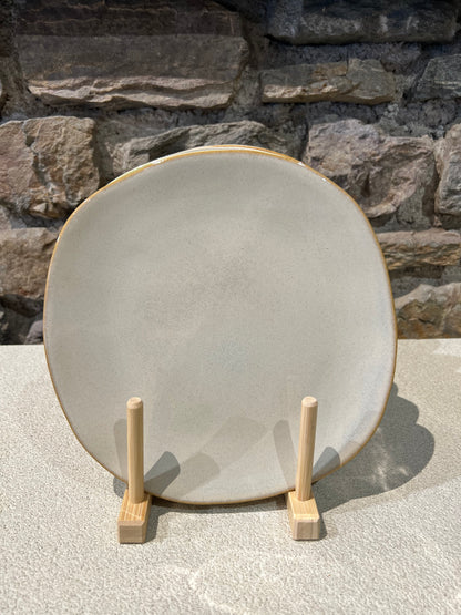 Set de 6 Assiettes à Desserts en Grès D.22 cm Organica - Gresnovo