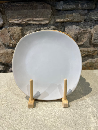 Set de 6 Assiettes à Desserts en Grès D.22 cm Organica - Gresnovo