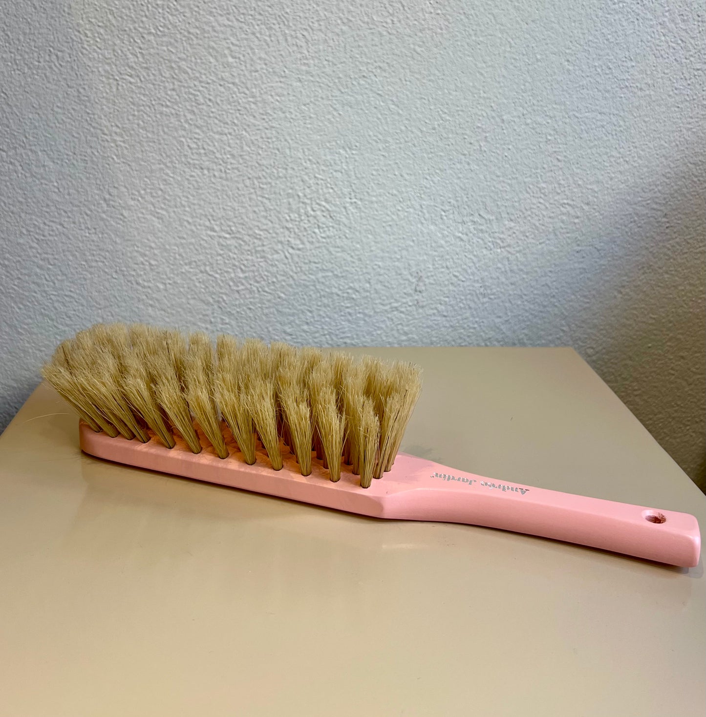 Balayette Vintage en Bois de Hêtre et Poils Naturel - Andrée Jardin
