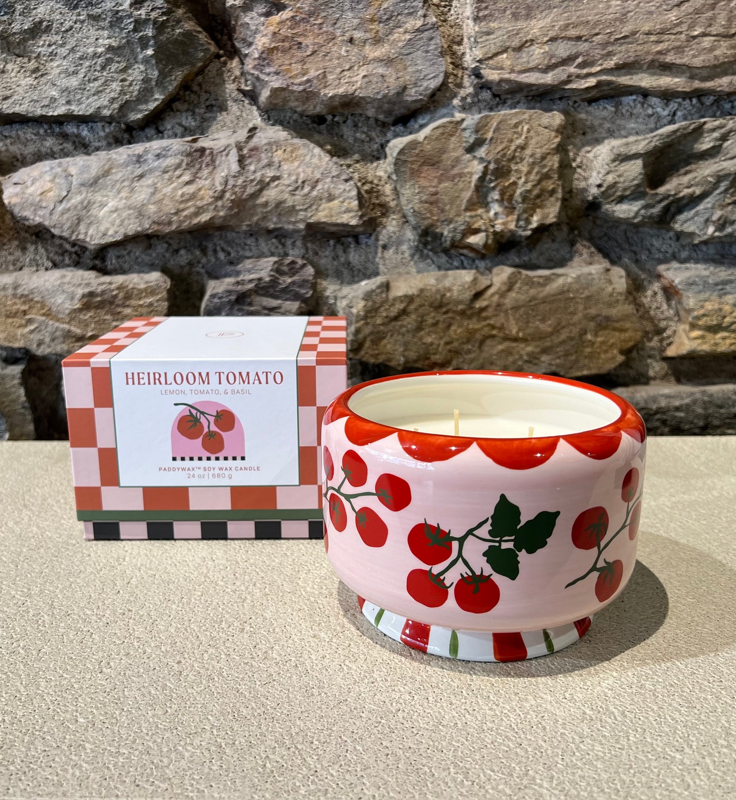 Bougie Illustrée A Dopo en Céramique, Cire de Soja 680g - Paddywax