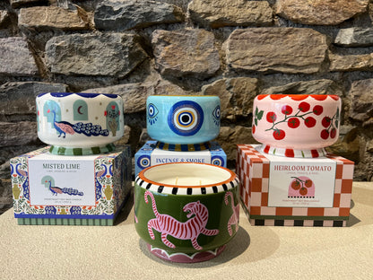 Bougie Illustrée A Dopo en Céramique, Cire de Soja 680g - Paddywax