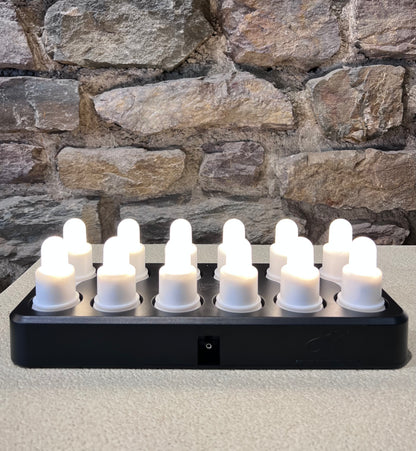Set de 12 Bougies LED & Station de Recharge - Räder