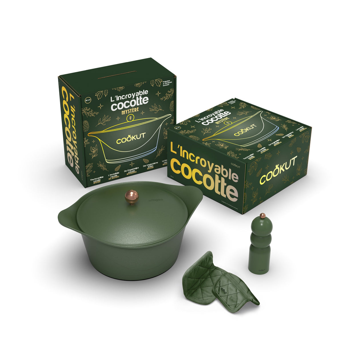 Coffret de Noël l'Incroyable Cocotte & Moulin à Poivre- Cookut