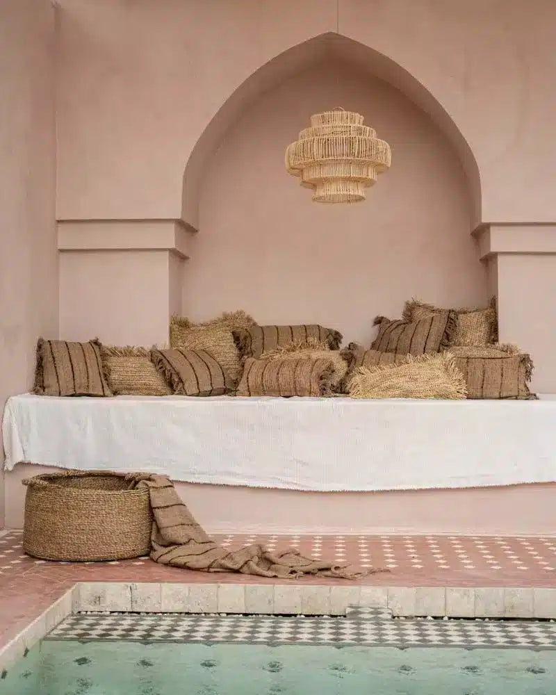 Housse de Coussin en Coton à Franges - Bazar Bizar