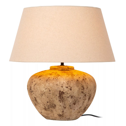 Lampe de Table Davina en Céramique Ovale Japandi - Lucide