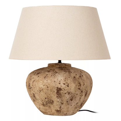 Lampe de Table Davina en Céramique Ovale Japandi - Lucide
