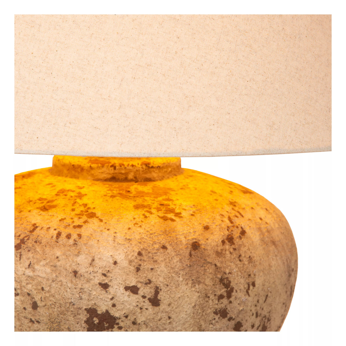 Lampe de Table Davina en Céramique Ovale Japandi - Lucide
