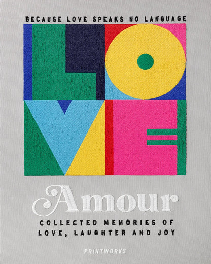 Livre Album Photos Brodé "Amour" XL - PrintWorks