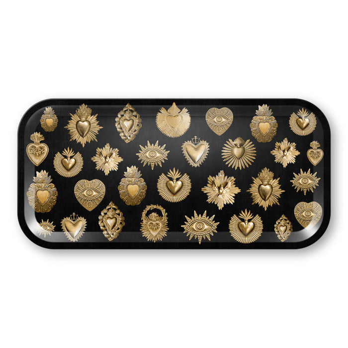 Plateau en Bois Coeur Royal 38x38 / 27x13 cm  - Podevache