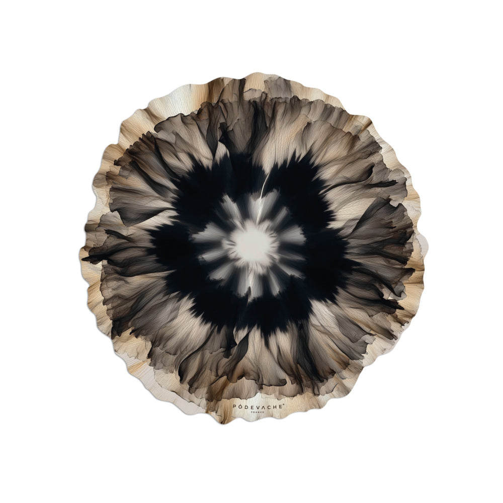 Set de Table Rond en Vinyle Fleur D.38 cm - Podevache