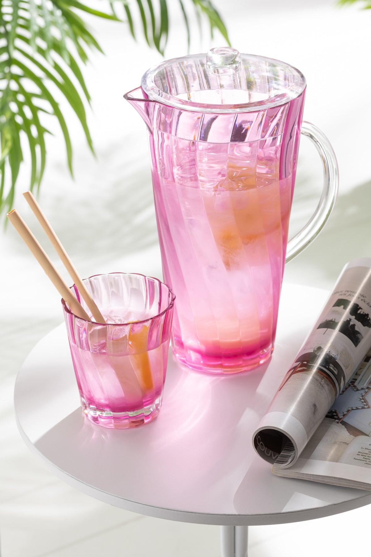 Pichet avec Couvercle en Plastique 2,2L - Jolipa