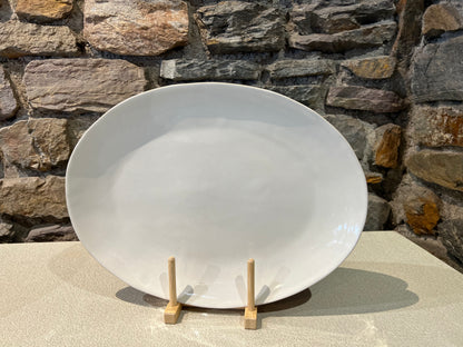 Plat de Présentation Ovale en Grès Organica 40x29 cm - Gresnovo