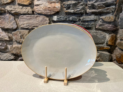 Plat de Présentation Ovale en Grès Organica 40x29 cm - Gresnovo