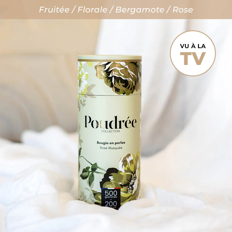 Bougie Parfumée en Perles Collection Héritage - Poudrée Paris