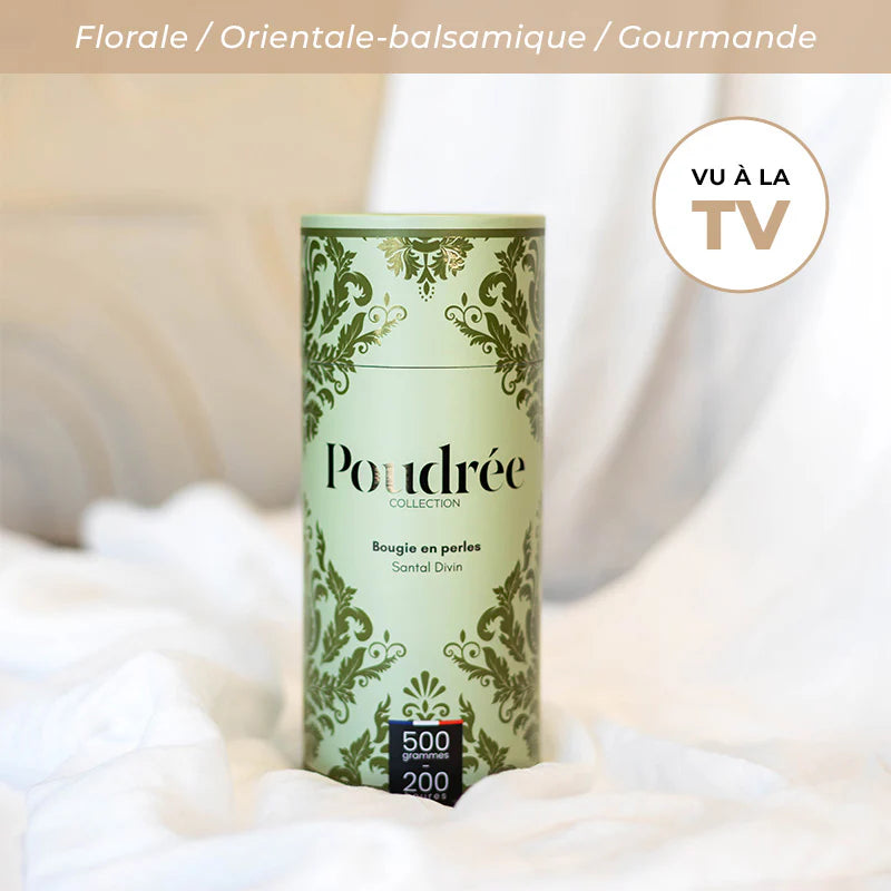 Bougie Parfumée en Perles Collection Héritage - Poudrée Paris