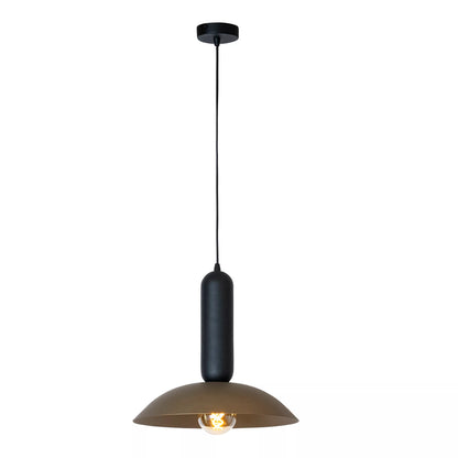 Suspension Grantham Noir & Café Moderne - Lucide