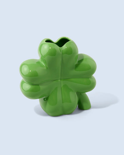 Vase en Céramique Trèfle Vert - Fluid Market