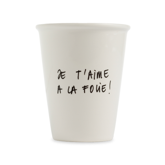 Tasse en Porcelaine « Je t’aime à la folie ! » - Helen B