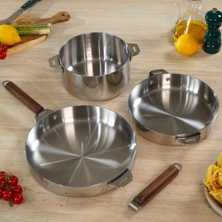 Coffret Trio Merveilleuse Poêles (D.24 / 28 cm) & Casserole - Cookut