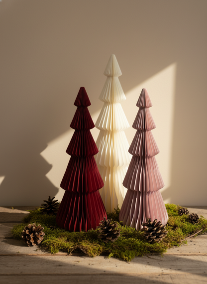 Arbre de Noël en Papier Sanna XL Élégant H.70cm - Papurism
